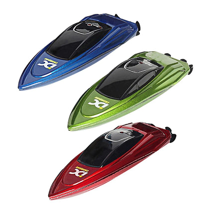 Waterproof 2.4GHz Mini RC Boat 805, Dual‑Speed, 3.7V 100mAh, 15m Range for Bathtub/Pool, Blue/Red/Green