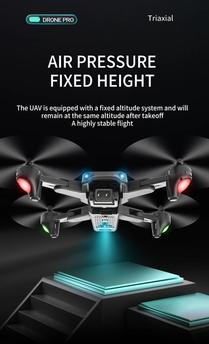 S186 Drone, drone pro triaxial air pressure fixed height the uav is