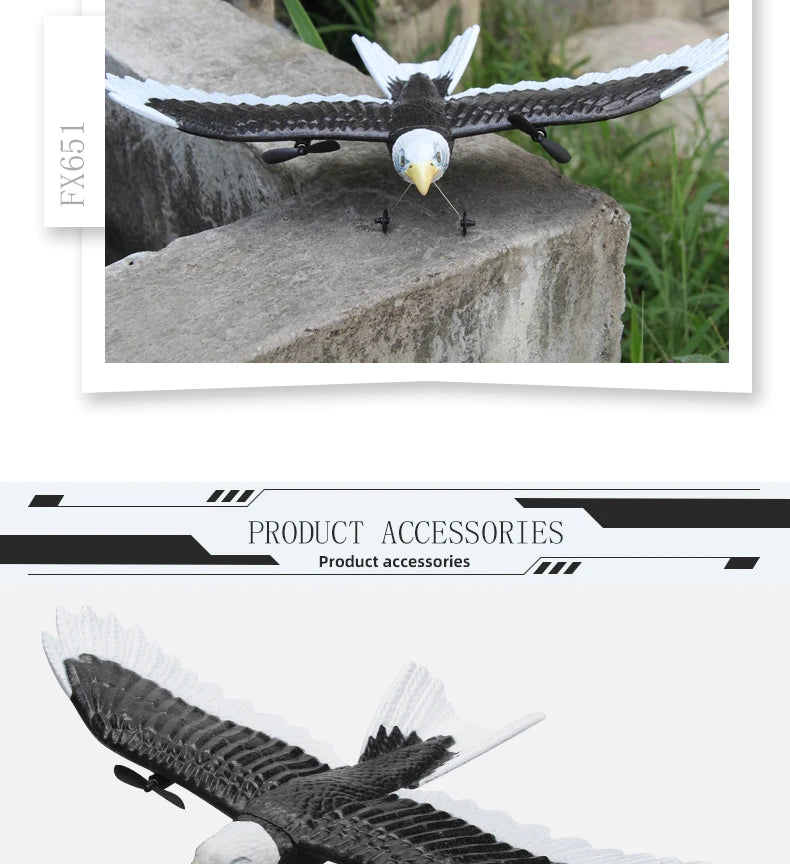FX651 Simulation Wingspan Eagle Aircraft, 1 PRODUCT ACCESSORTES Product