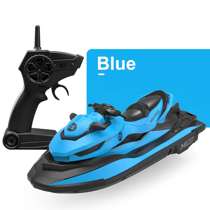 MN MODEL LM13-A Mini Jet Ski RC Boat 2.4G High-Speed Motorboat, 50m Range, Dual Motors, 3.7V 650mAh, 20min Runtime