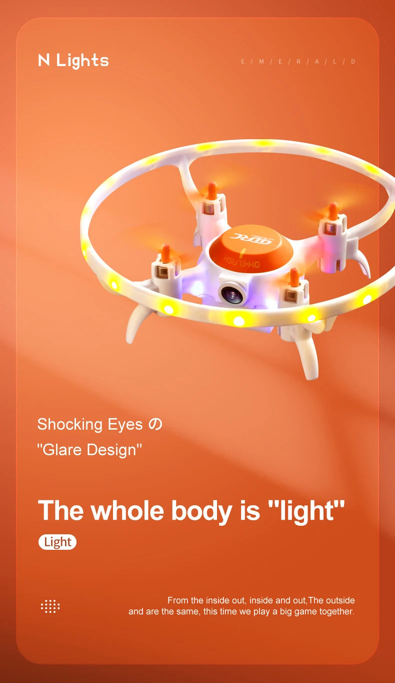 4DRC V5 Mini Drone, in headless mode, there is no need to adjust the position of