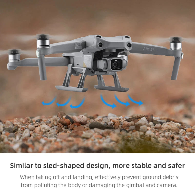 Extensions Landing Gear for DJI Mavic Air 2/2S Drone Extended Leg Quick Release Support Protector for Mavic air 2S Accessories 24 Extensions Landing Gear, AIR 25 7a Similar to sled-shaped design, more stable and safer
