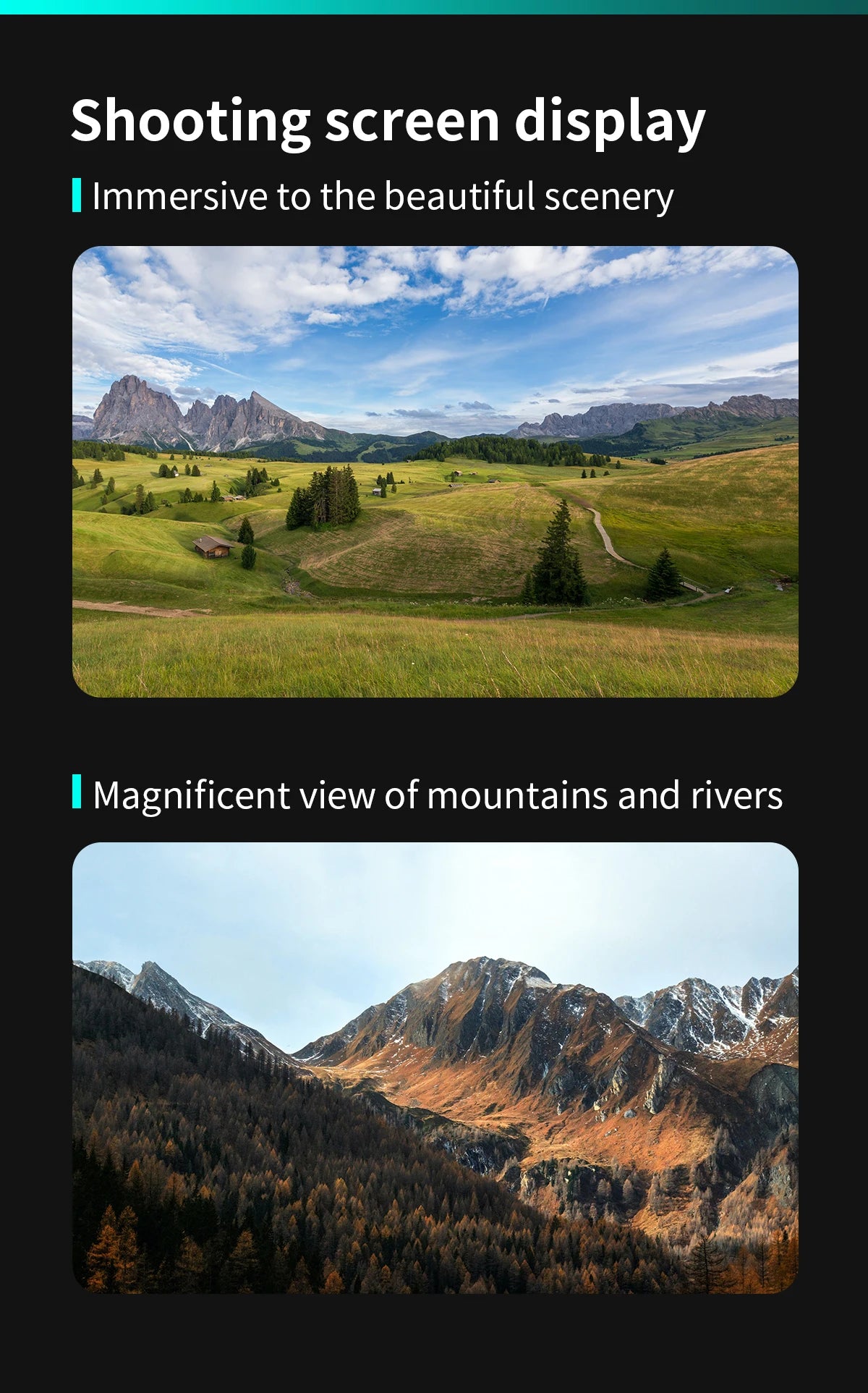 GEPRC MOZ7 Analog - Long Range FPV 7Inch 6S F722-HD-BT Built-in Bluetooth RC Quadcopter LongRange Freestyle Drone Racing Kit 18 GEPRC MOZ7 Analog, Shooting screen display I Immersive to the beautiful scenery .