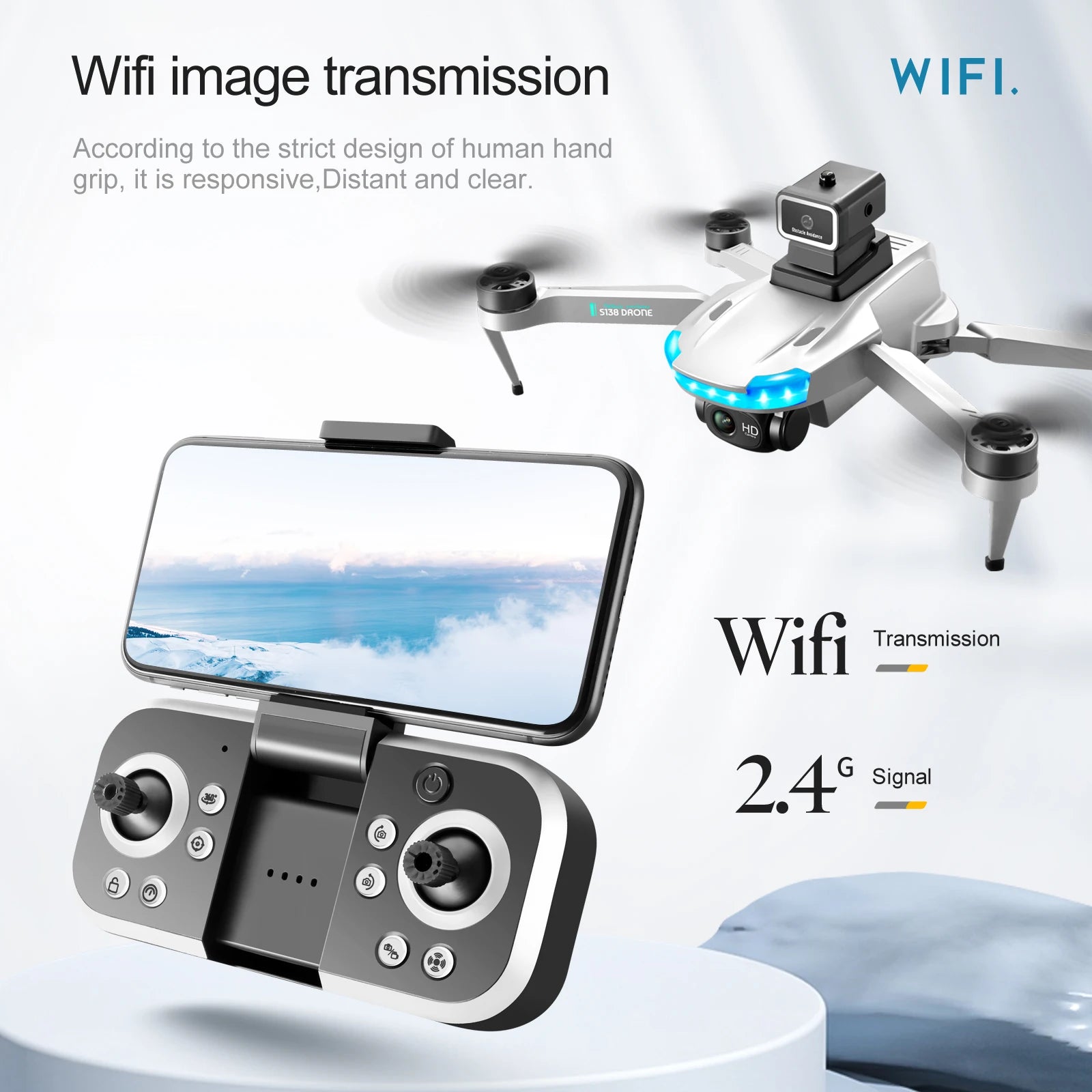S138 Drone, wifi image transmission wifl. according to the strict design of