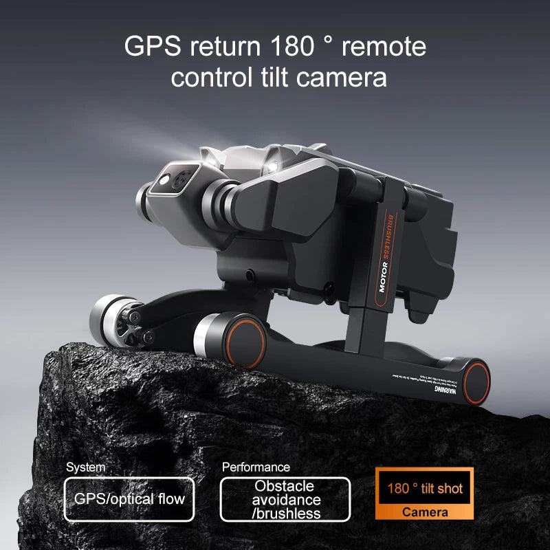 RG700 Pro Drone, GPS navigation, remote-controlled tilting, and obstacle detection make this drone ideal for capturing aerial footage.