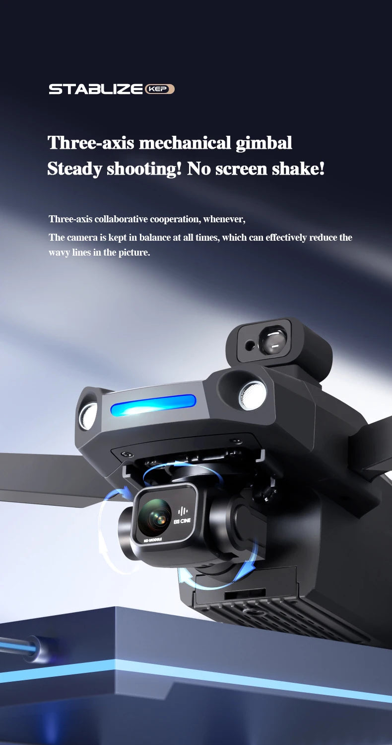 U4 GPS Drone, the camera is kept in balance at all times, which can effectively reduce the wavy lines