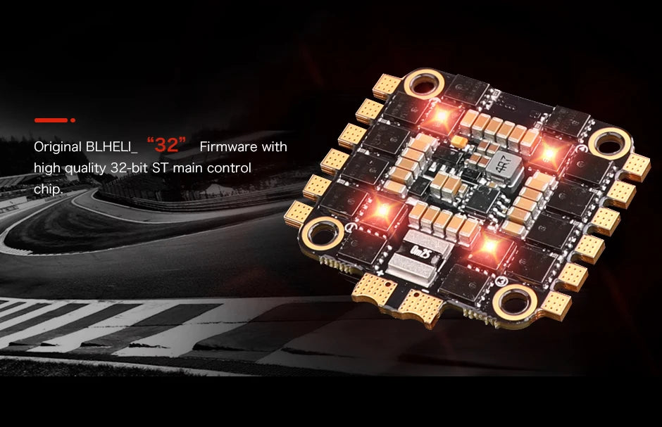 T-Motor F55A PROⅡ 6S 4IN1 LED 32bit ESC, Original BLHELI_ "32" Firmware high quality 32-bit ST main control