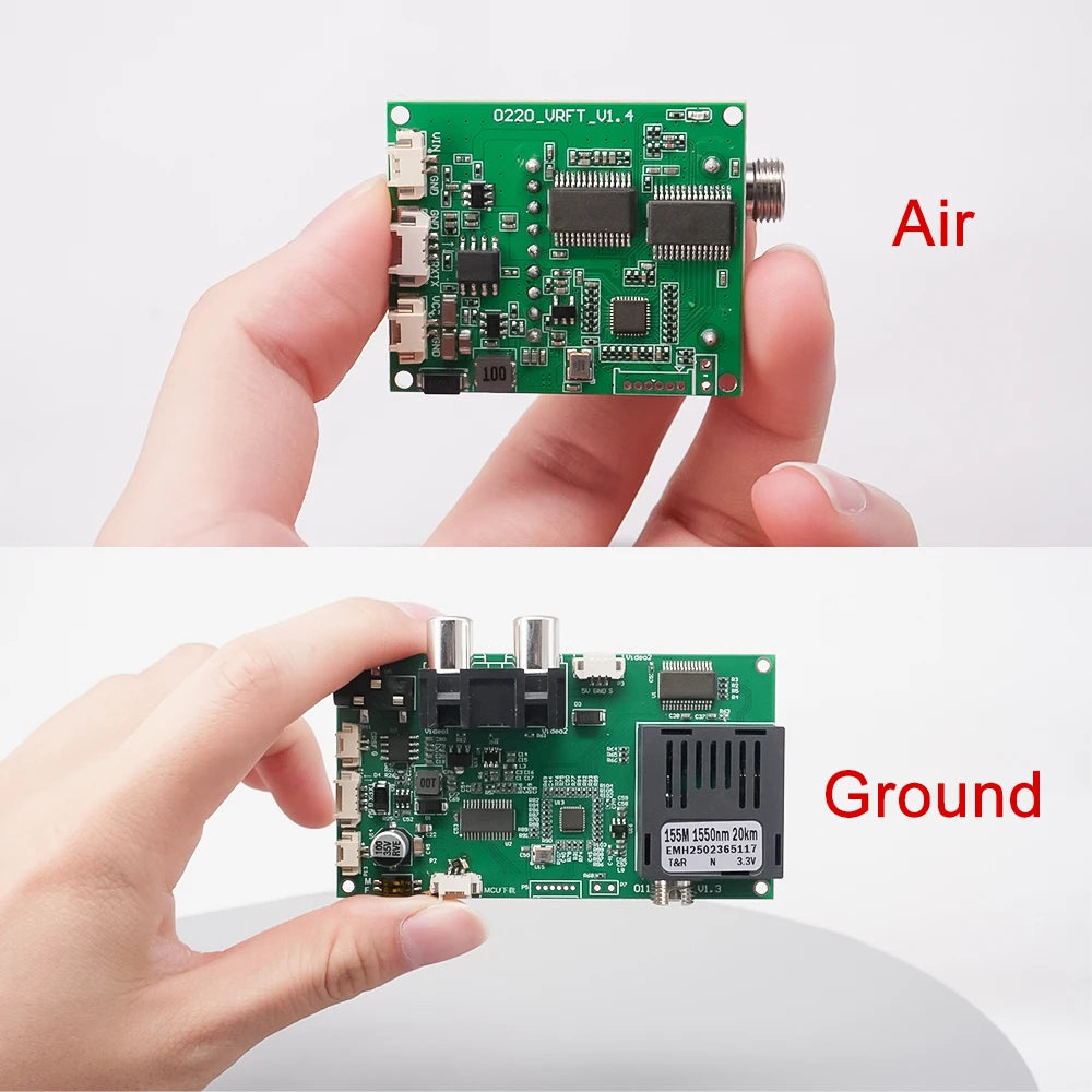 The module supports up to 20km wired signal transmission, suitable for long-distance data transfer and reliable communication between devices.