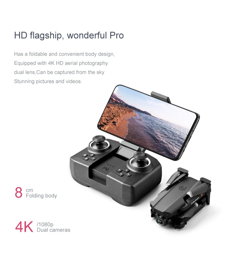 KBDFA XT6 Mini Drone, wonderful pro has a foldable and convenient body design, equipped with