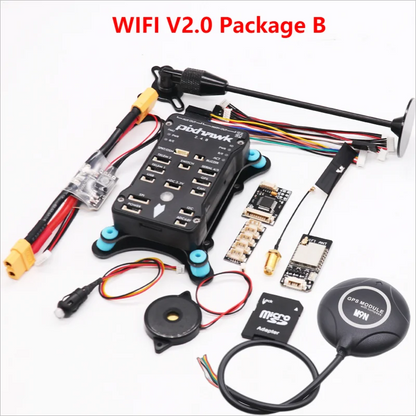 Pixhawk PX4 With M9N GPS - PIX 2.4.8 32 Bit Flight Controller With Autopilot  Safety Switch Buzzer PPM I2C RC Quadcopter Ardupilot