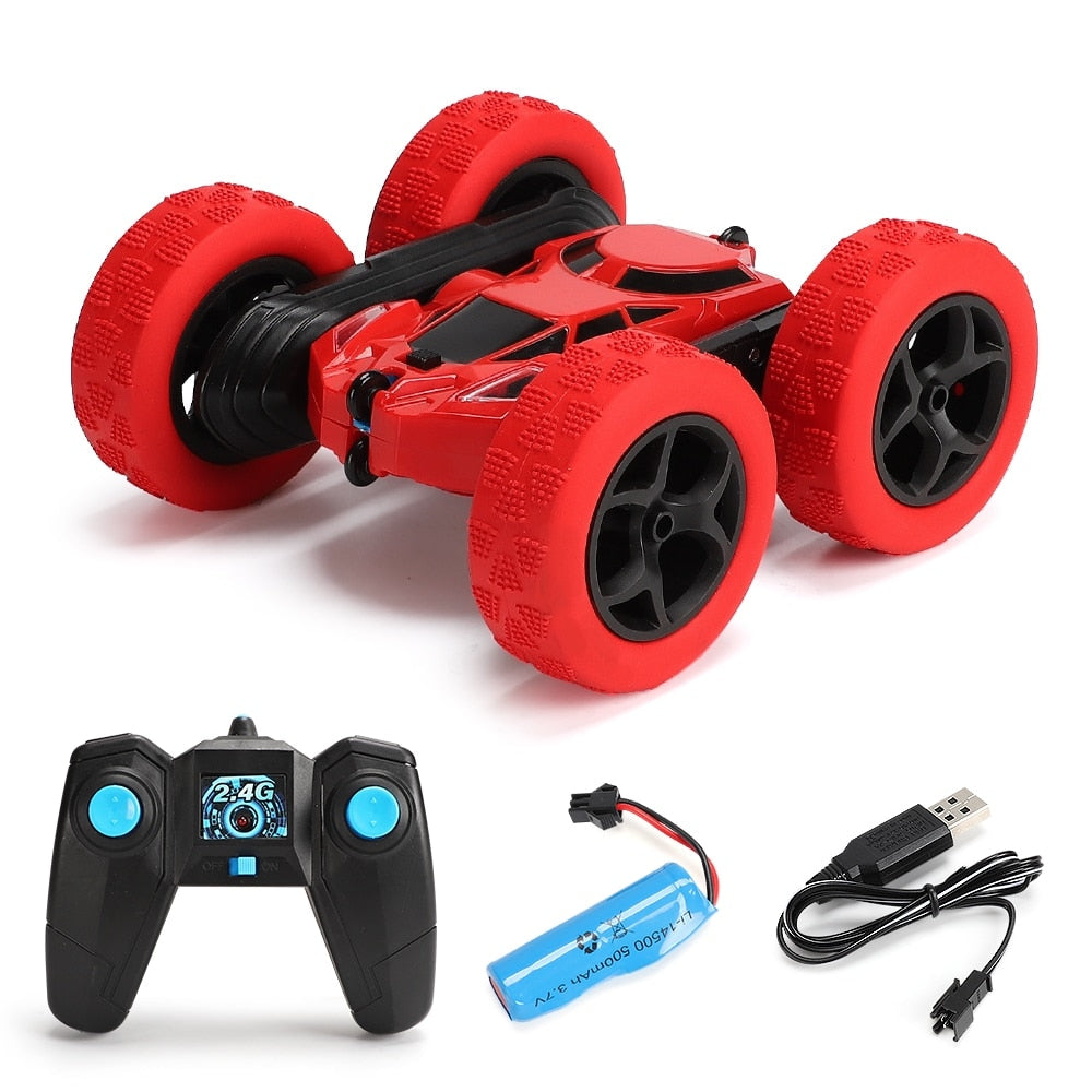 RC Stunt Car Children Double Sided Flip - 2.4G Remote Control Car 360 Degree Rotation Off Road Rc Drift Cars For Boys Gift Toys