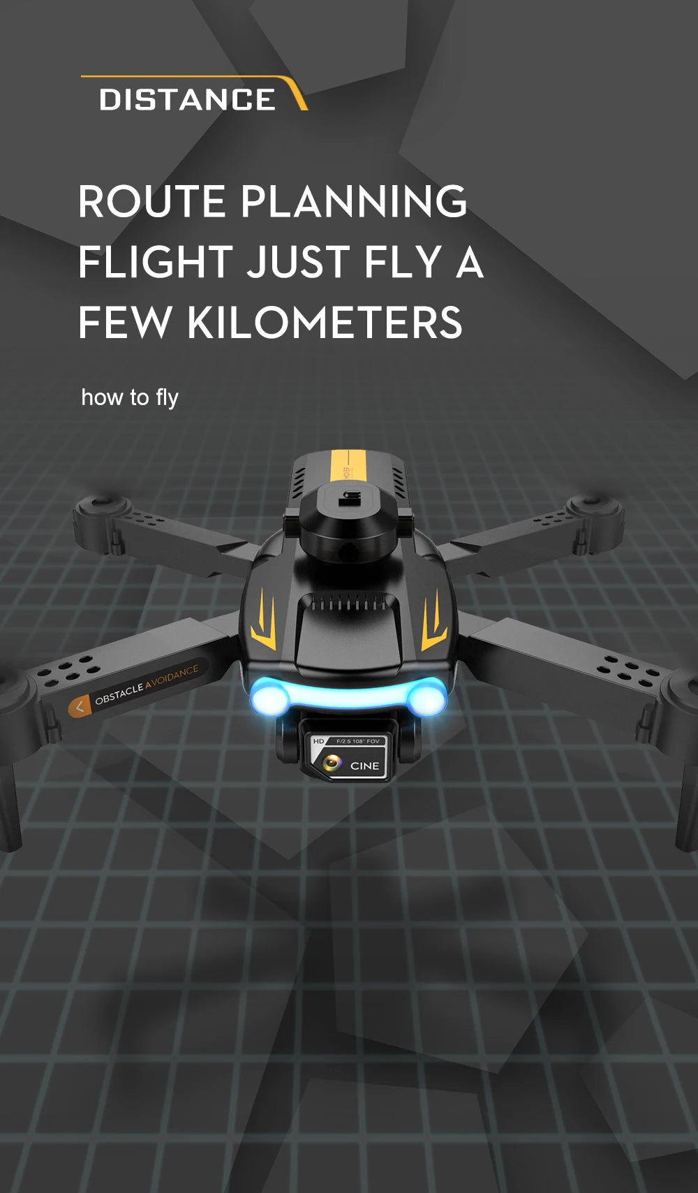 LSRC XT2 Drone, distance route planning flight just fly a few kilometers how to fly
