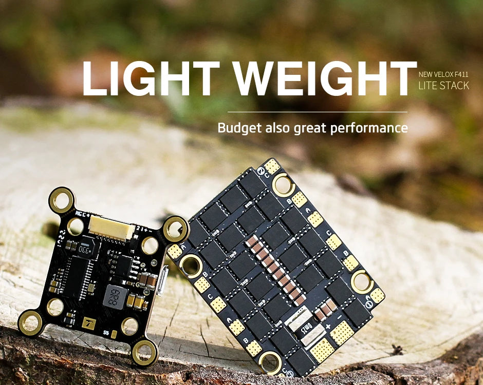 T-Motor F411+V45A LITE STACK For FPV RC Drone Freestyle Racing Quadcopter 7 NEW VELOX F411 LIGHT WEIGHT LITE STACK Budget also great