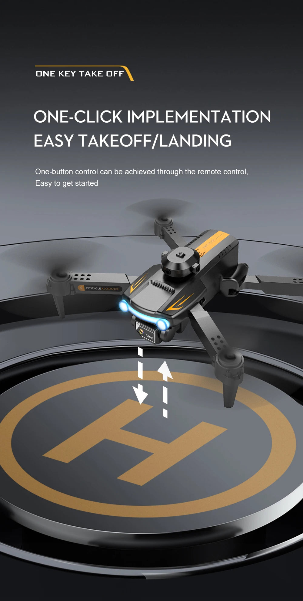 LSRC XT2 Drone, one-click implementation easy takeoffilanding one-button