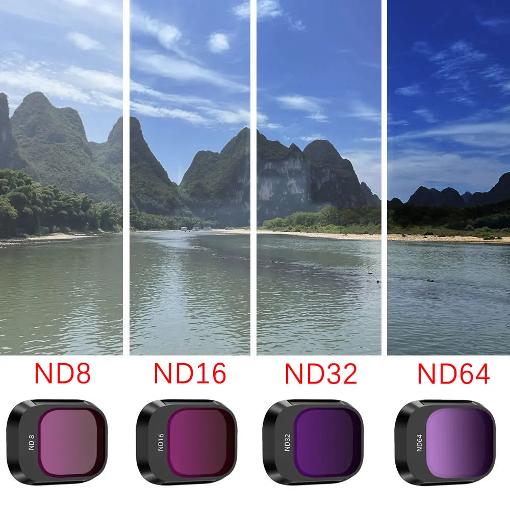 Aluminum Alloy Filter Set for DJI Mini 4 Pro Filter Camera - Optical Glass ND8/16/32/64 CPL Polarizer Nd Filters Accessoires 9 Aluminum Alloy Filter Set for DJI Mini 4 Pro Filter Camera SPECIF