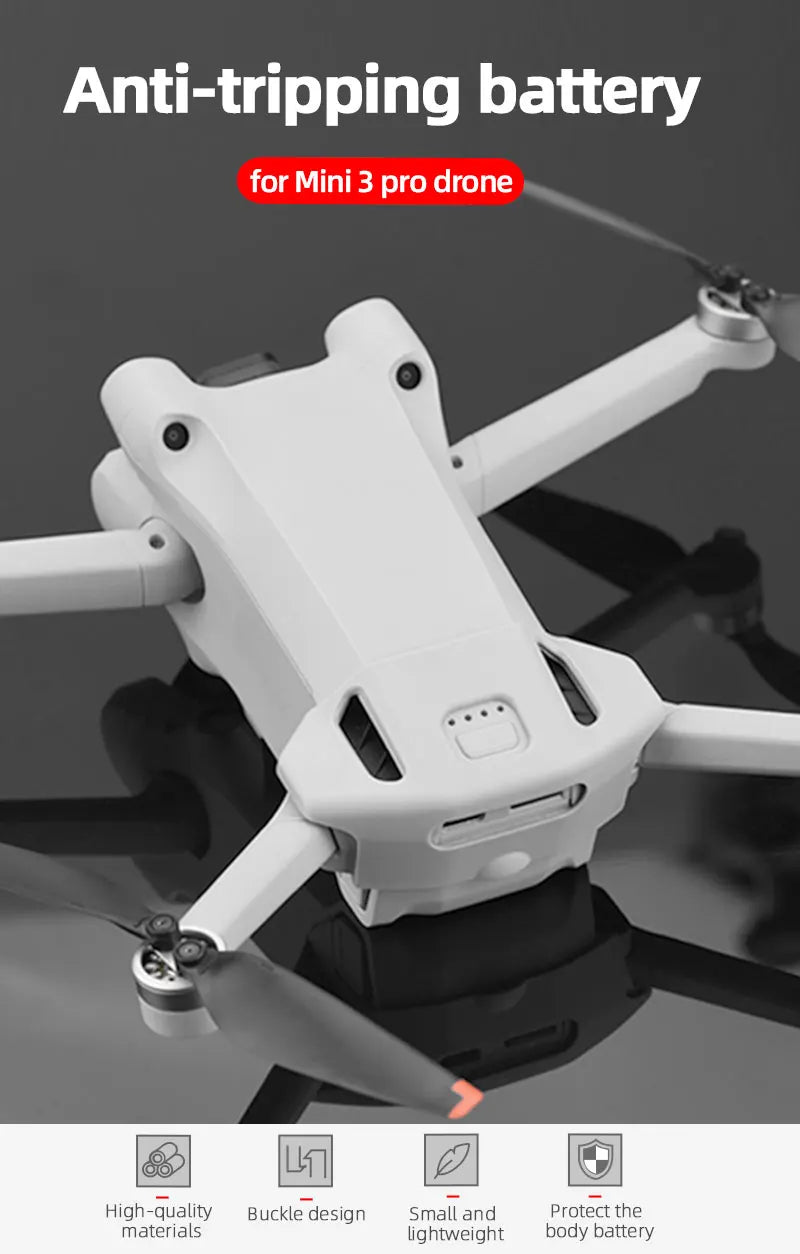Battery Holder for DJI Mini 3 Pro - Drone Battery Buckle Anti-loose Fixer Anti-slip Clip Holder for DJI Mavic Mini 3 Pro Battery Protective Guard 10 Battery Holder for DJI Mini 3 Pro, Anti-tripping battery for Mini 3 pro drone High-quality Buckle design Small and Protect