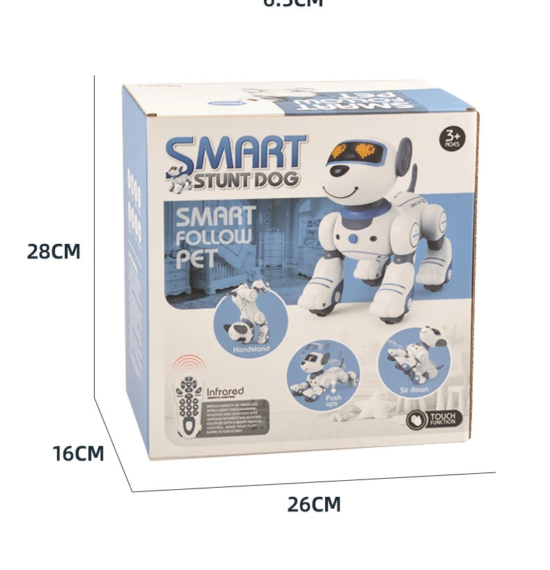 Funny RC Robot Electronic Dog Stunt Dog, Oisc SMart StunT Dog SMaRT FOLLOW 28CM
