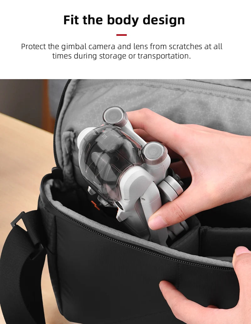 Fit the body design Protect the gimbal camera and lens from scratches at all times during