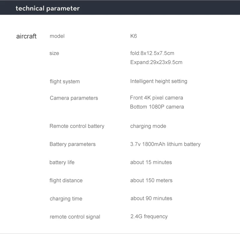 NEW K6 Drone Professional 4K HD Camera Mini Drone Optical Flow Localization Three Sided Obstacle Avoidance Quadcopter Toy Gift 47 NEW K6 Drone, drone avo1d o3stacles on all