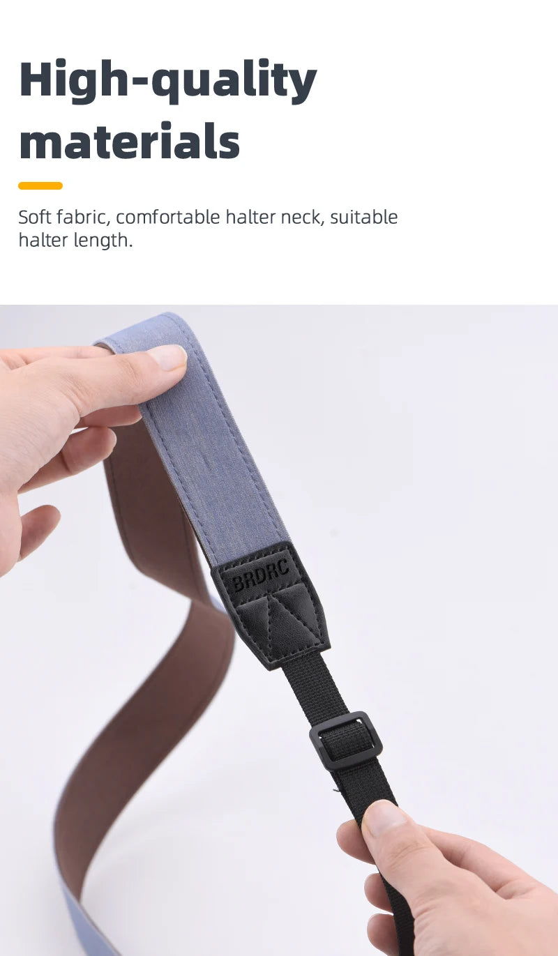 BrdrC is made of high-quality materials and has a comfortable halter neck