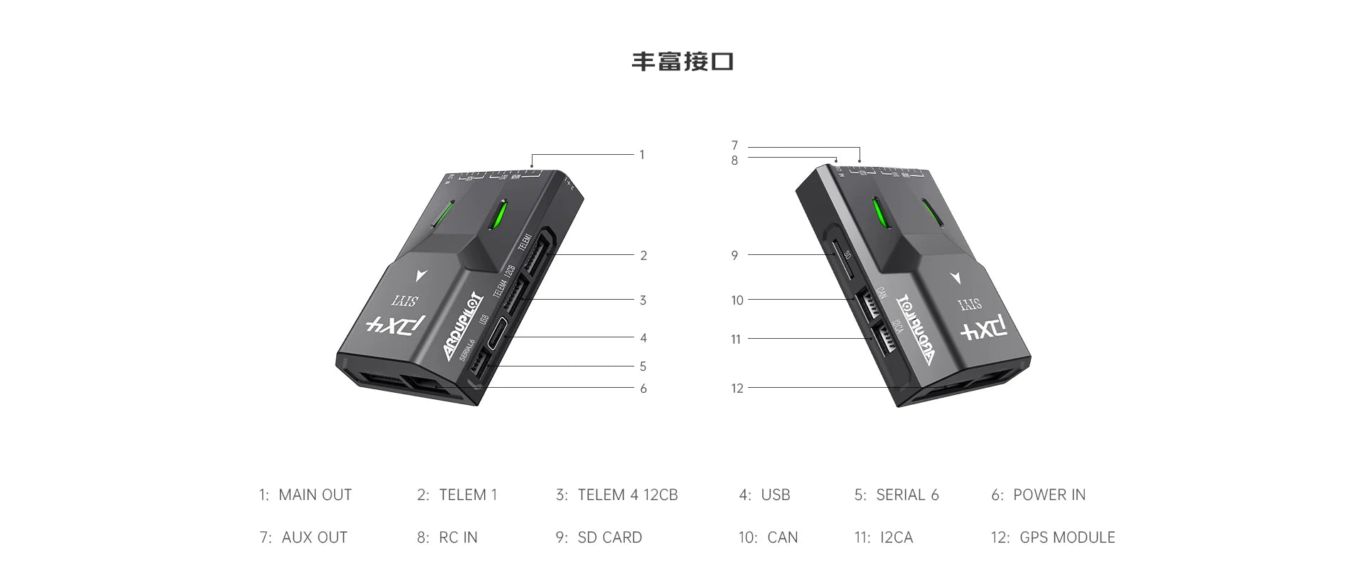 SIYI N7 Autopilot Flight Controller - Compatible with Ardupilot and PX4 Ecosystem M9N GPS and 2 to 14S Power Module For Drone UAV 14 SIYI N7 Autopilot Flight Controller SPECIFICATIONS Use : Vehicle