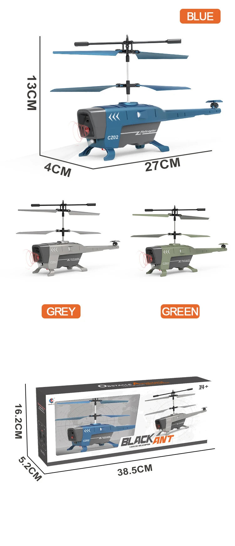 CZ02 Rc Helicopter SPECIFICATIONS rc helicopter: