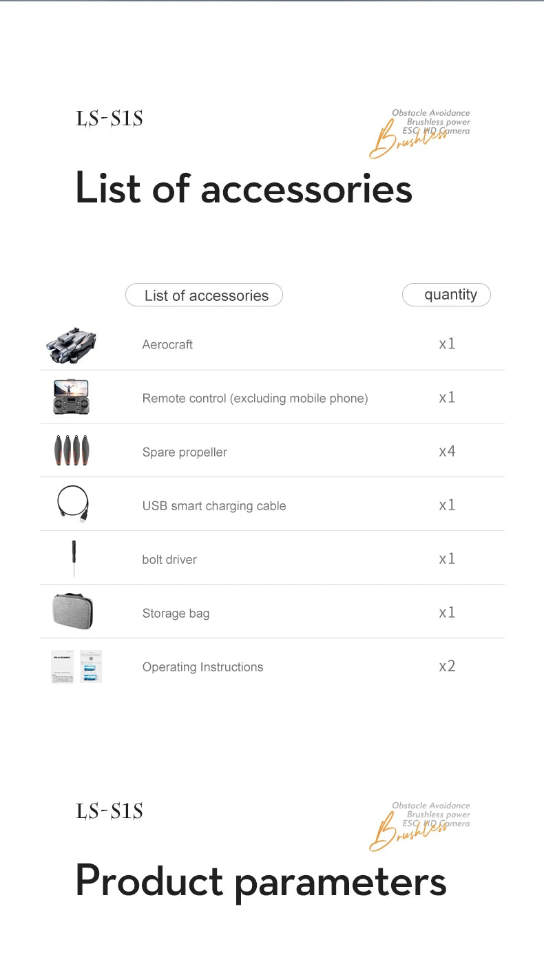 S1S Mini Drone - Brushless Motor 4K 8K Dual HD Camera Obstacle Avoidance Optical Flow Positioning RC Dron Foldable Quadcopter Toys Gifts 33 S1S Mini Drone, obstacle avoidance ls-sls brushless power