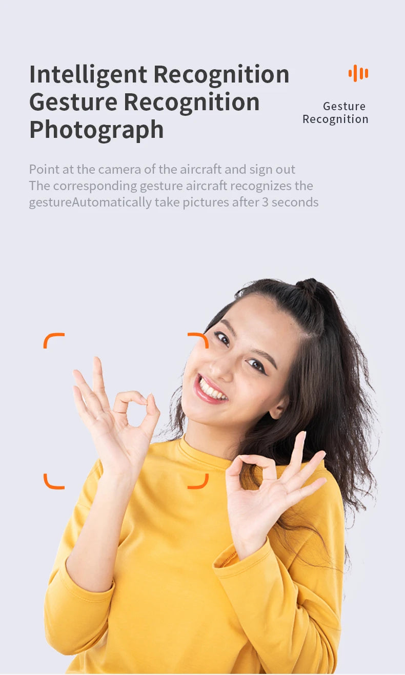 XYRC L23 Mini Drone - 4K HD Dual Camera Drones Wifi FPV Height Keep Small Foldable Quadcopter RC Dron Toy For Children Boy Gift 31 XYRC L23 Mini Drone, intelligent recognition gesture recognition aircraft recognizes the gesture automatically take pictures after 3