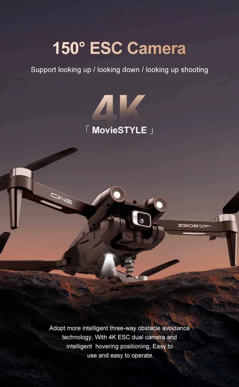 Z908 MAX Drone, zsobmex adopt more intelligent three-way obstacle