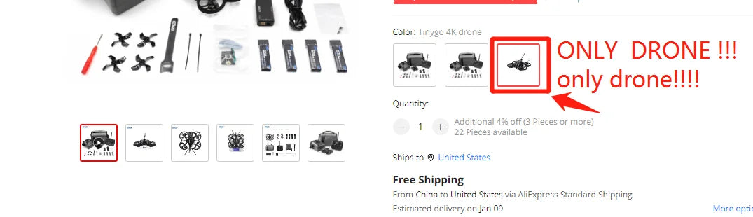 GEPRC TinyGO FPV Drone - 4K FPV Whoop RTF Drone WITH Caddx Loris 4K 60fps RC FPV Professional Quadcopter Combo Very Suitable For Beginners 10 GEPRC TinyGO FPV Drone, Tinygo 4K drone XXE only dronellll Quantity: Additional 4