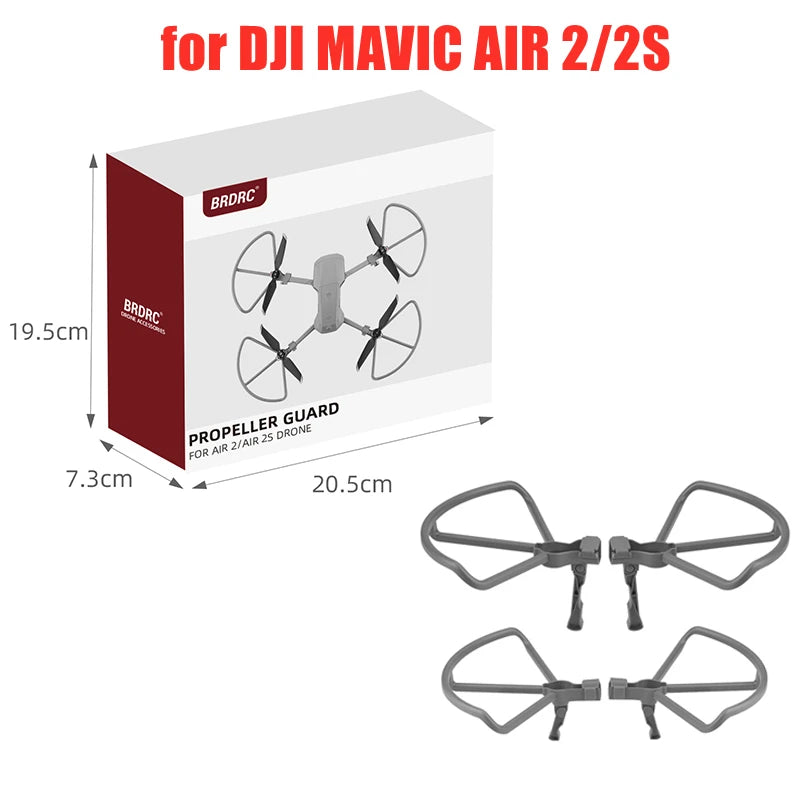 Propeller Guard for DJI Mavic Air 2/2S Drone Protective Cover for mavic air2/Mavic Air 2S Accessories with Foldable Landing Gear 18 DJI MAVIC AIR 2/2S 19.5cm 7.3cm 20