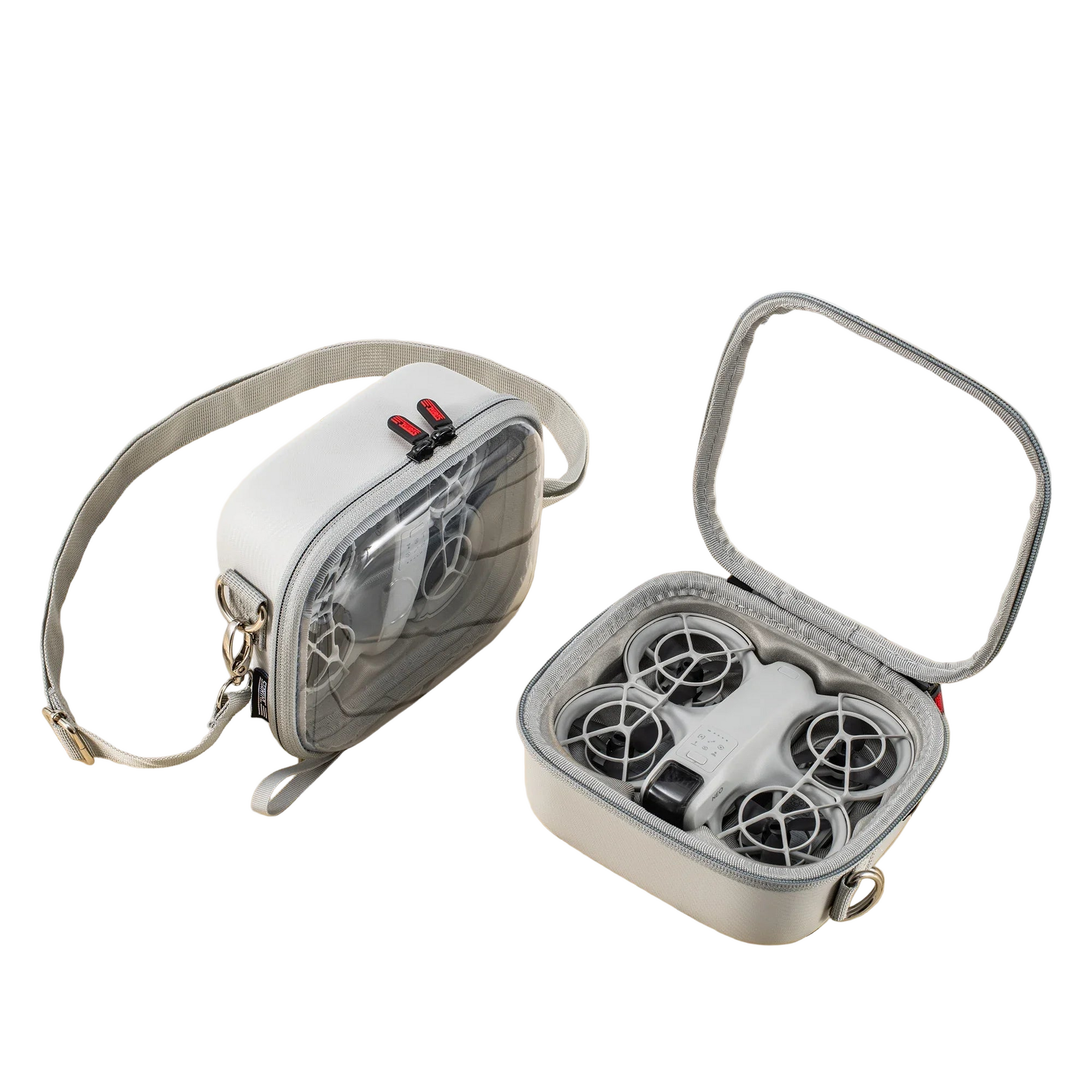 STARTRC Portable Storage Bag for DJI Neo – Transparent Hard Shell Travel Shoulder Handbag, Waterproof, Shock-Resistant Case