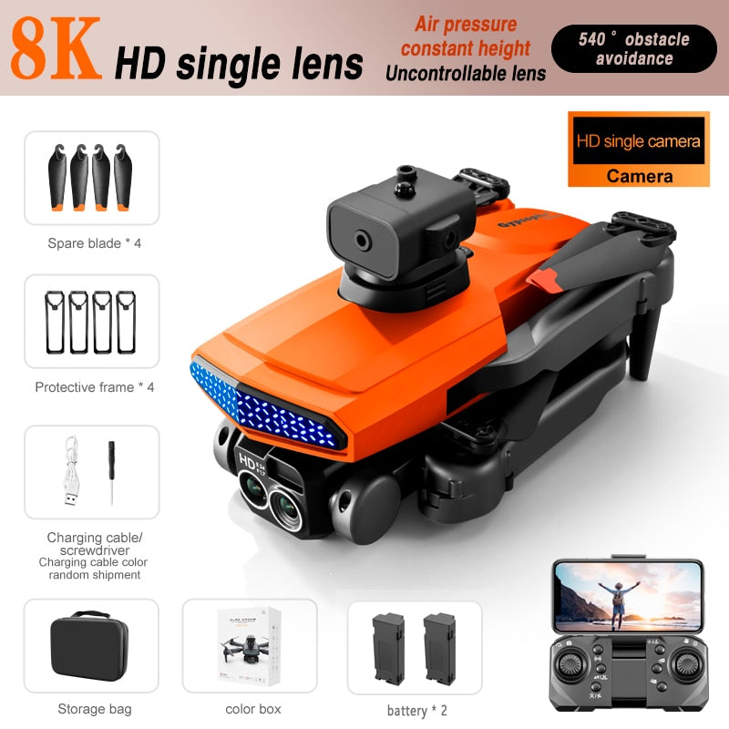 D6 Drone, Air pressure 540 obstacle 8K HD single lens Uncontrollabile lens avoidance HD single