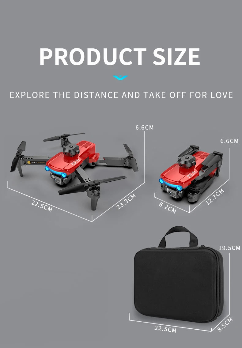 2024 New XYRC CS9 Mini Drone - 4K Dual Camera Four Side Obstacle Avoidance Optical Flow Positioning Foldable Quadcopter Toys Gifts 43 product size explore the distance and take off for love 6.6cm