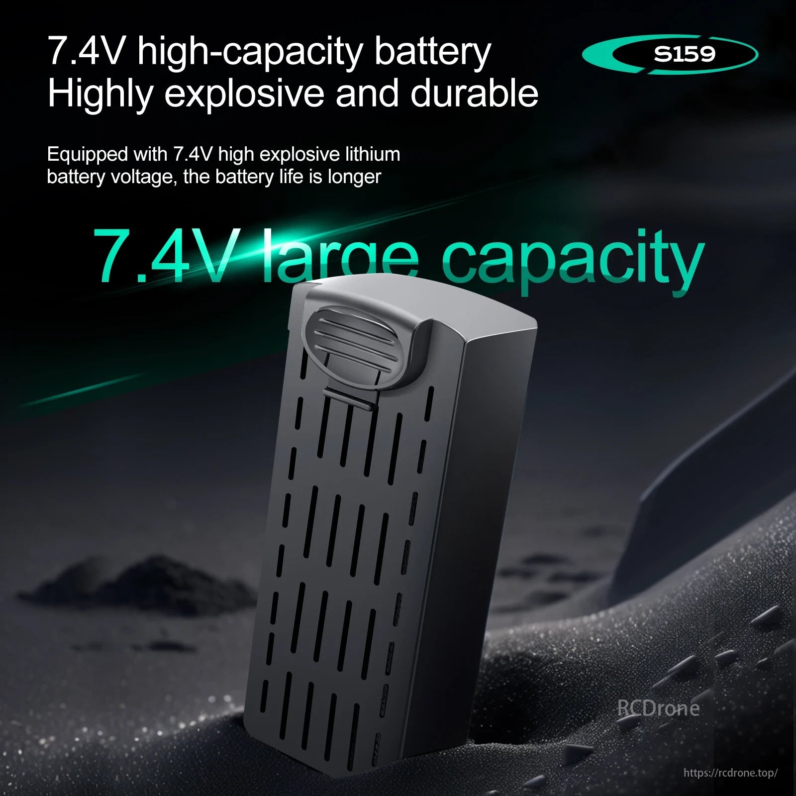 S159 Drone, 7.4V high-capacity battery, highly explosive and durable, with longer battery life.