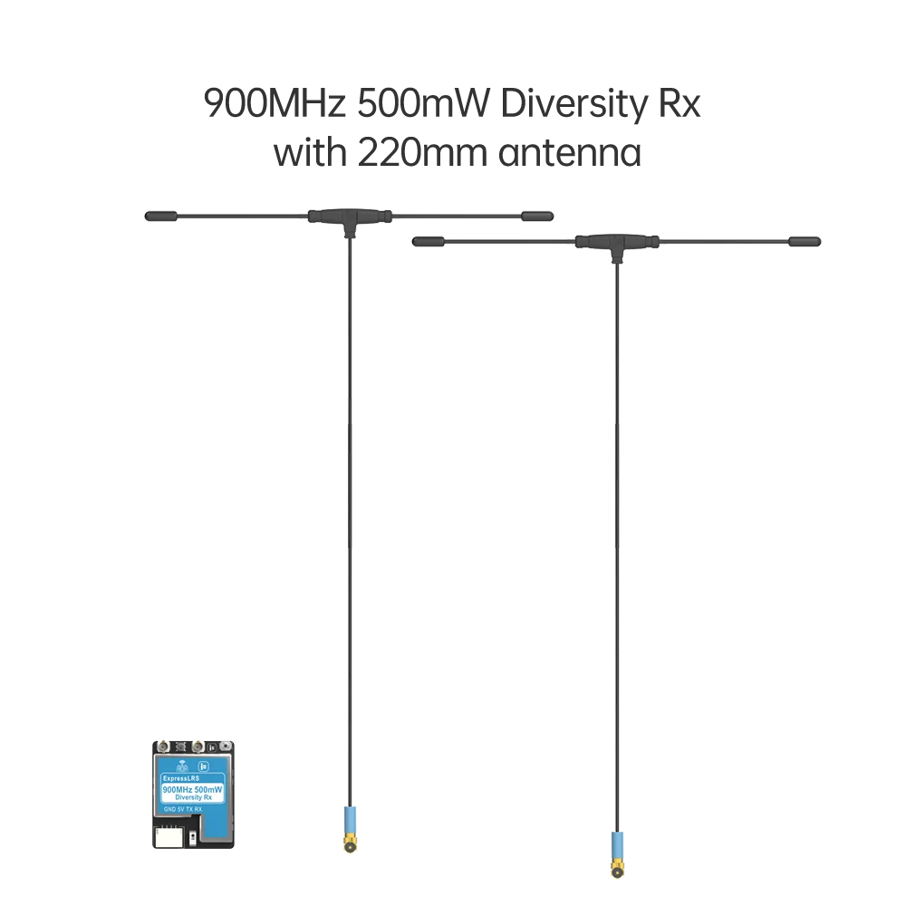 iFlight ExpressLRS ELRS Diversity Receiver, Diversity receiver for FPV, supporting 900 MHz and 2.4 GHz frequencies.