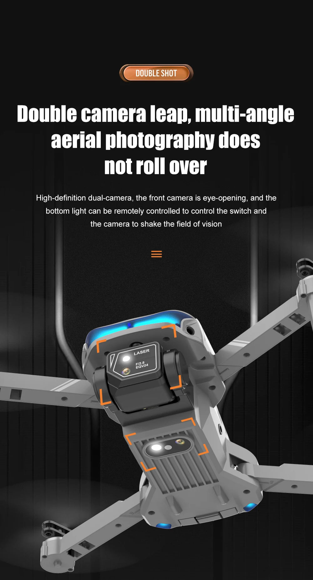 XT9 Mini Drone, double shot double camera ieap; high-defini