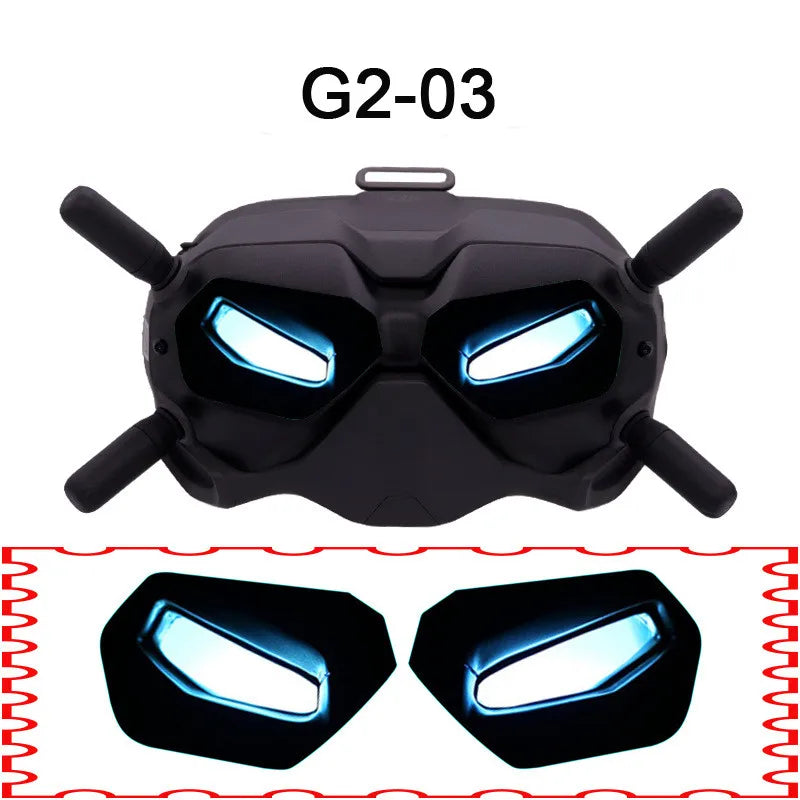 PVC Big Eyes Skin Stickers for DJI Goggles V2 - Flight Glasses Decal Decorative Film for DJI Avata / FPV Camera Drone Accessories 16 PVC Big Eyes Skin Stickers for DJI Goggles V2, Skin Stickers for DJI Goggles V2 APP Supported languages :