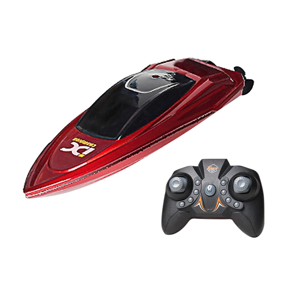 Waterproof 2.4GHz Mini RC Boat 805, Dual‑Speed, 3.7V 100mAh, 15m Range for Bathtub/Pool, Blue/Red/Green