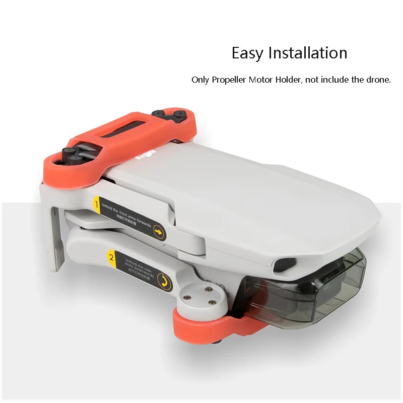 Propeller Motor Holder for DJI Mavic Mini SE Drone Blade Fix Props Protector Silicone Cover For DJI Mini 2 Drone Accessories 10 Easy Installation Only Propeller Motor Holder, not include the drone