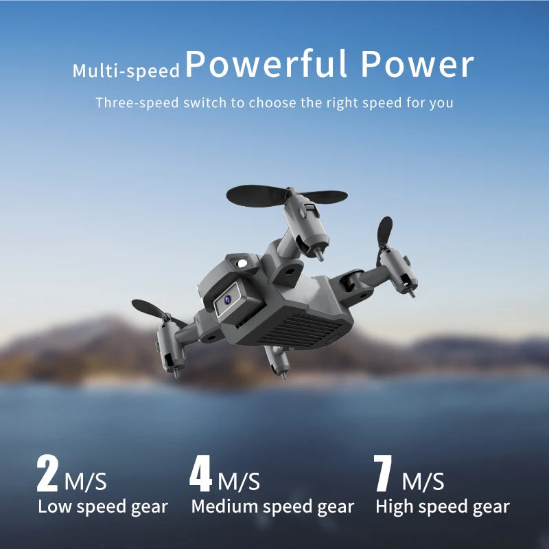 QJ KY905 Mini Drone - Profesional 4K Camera Wifi FPV Foldable Dron Quadcopter One-Key Return 360 Rolling RC Helicopter Kid Toys 52 QJ KY905 Mini Drone, multi-speed powerful power three-speed switch to choose the right speed
