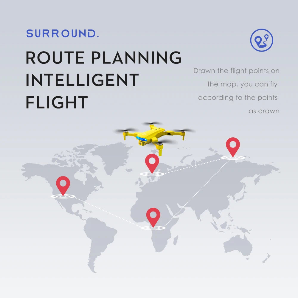 LS25 pro Drone, SURROUND ROUTE PLANNING Drawn the flight points on INTELLIG