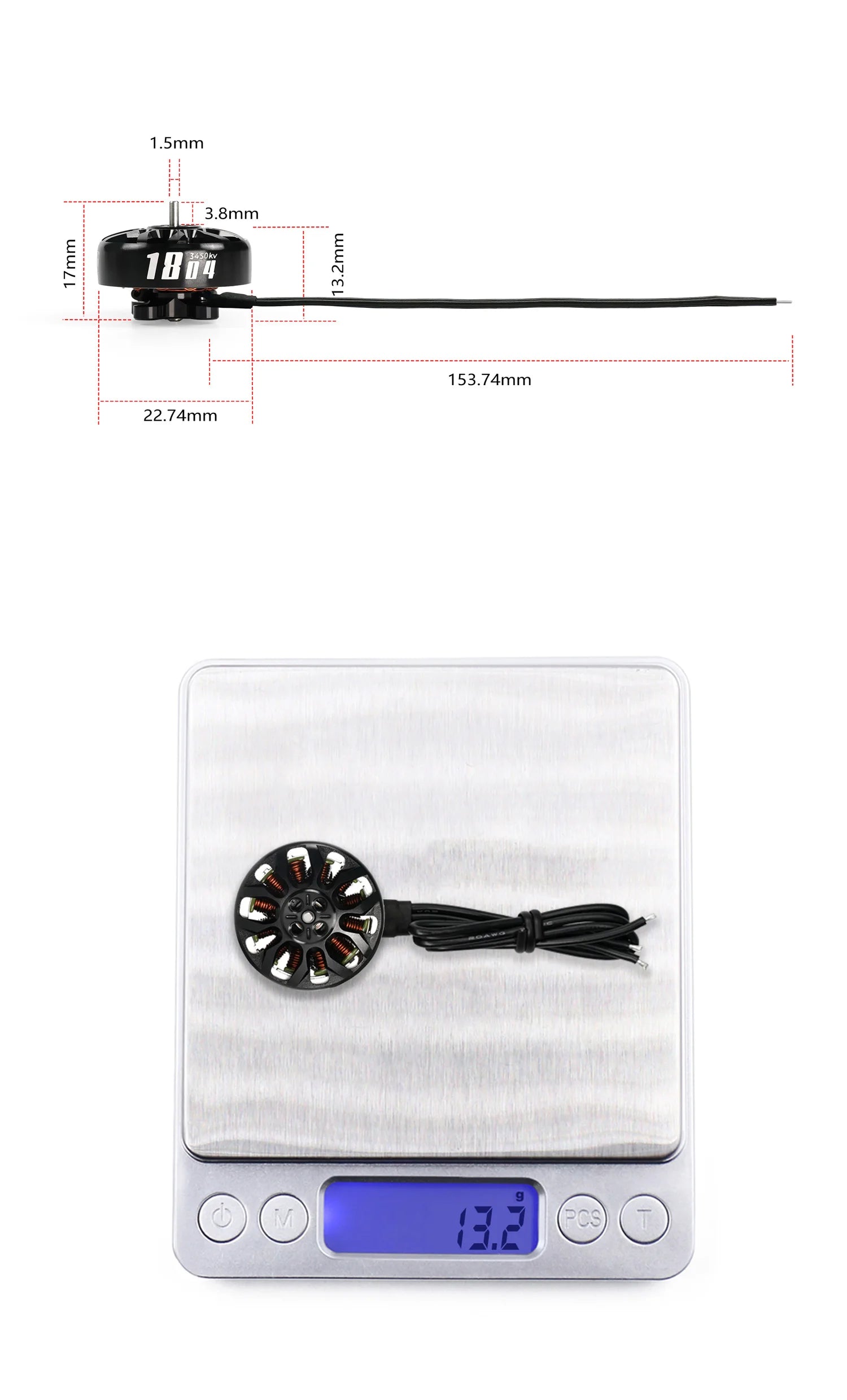 GEPRC SPEEDX2 1804 2450KV 3450KV Motor 4S 6S Rushless Motor for FPV RC Multicopter Racing Drone Parts DIY PARTS 19 GEPRC SPEEDX2 1804 2450KV 3450KV Motor