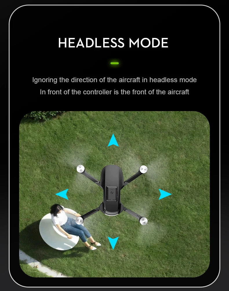 S5S Drone - 4k Profesional 8K HD Camera Obstacle Avoidance Aerial Photography Brushless Foldable Quadcopter 1.2km 33 S5S Drone, headless mode ignoring the direction of the aircraft in front of the