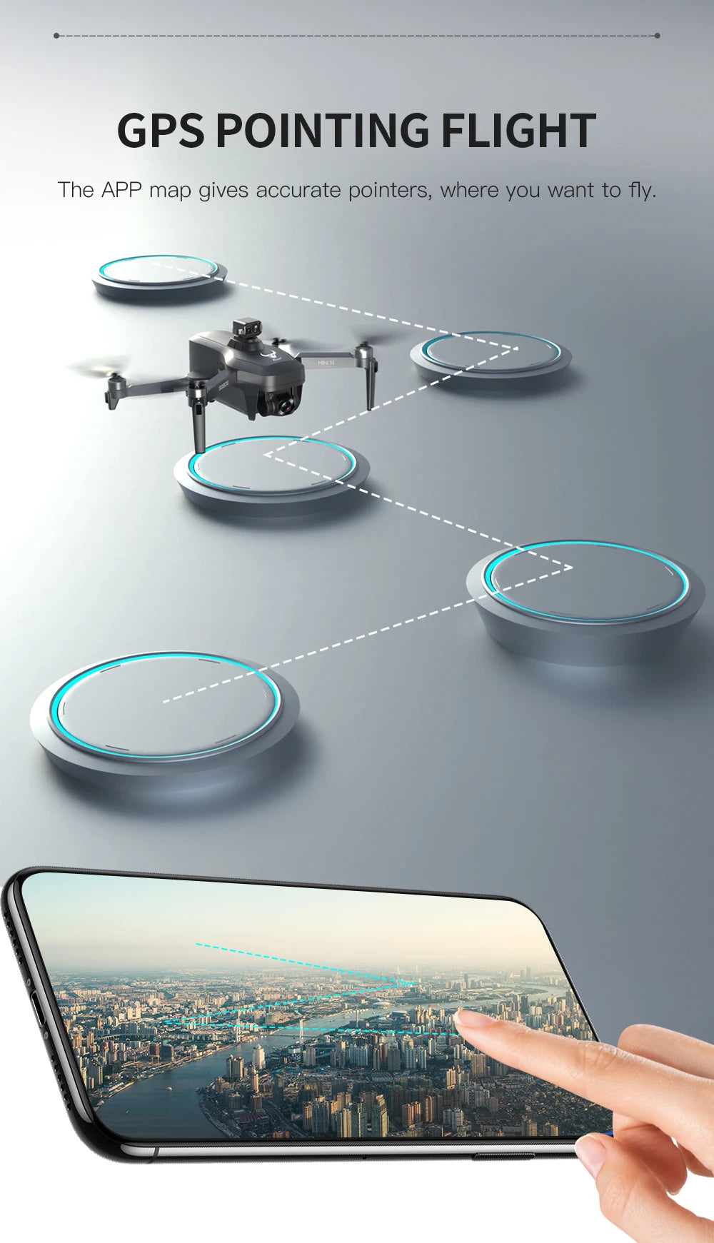 ZLL SG906 MINI SE Drone 4K HD Professional HD Camera 5G WiFi GPS With Brushless Motor 360° Obstacle Avoidance Quadcopter RC Dron 35 ZLL SG906 MINI SE Drone, GPS POINTING FLIGHT The APP map gives accurate pointers, where you want to