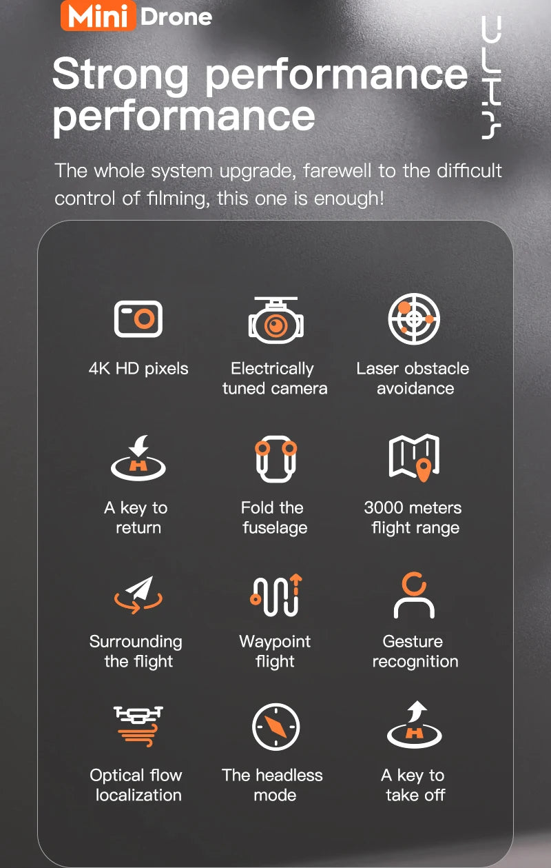 P12 Drone - Obstacle Avoidance Folding 4K HD Drone Optical Flow Quadcopter HD Aerial Photography RC Aircraft Kids Toys Gifts 32 P12 Drone, performance the whole system upgrade, farewell to the difficult control of