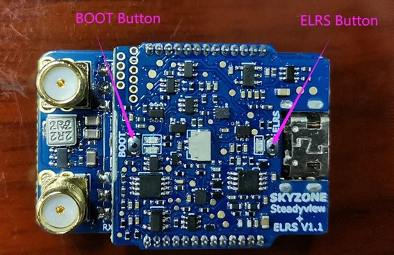BOOT Button ELRS Button 13 212 SKYZONE Stea