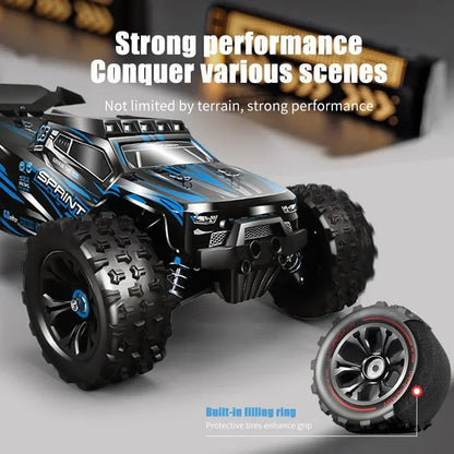 1:16 4WD RC Car, High-performance RC car with strong off-road capability and LED lights
