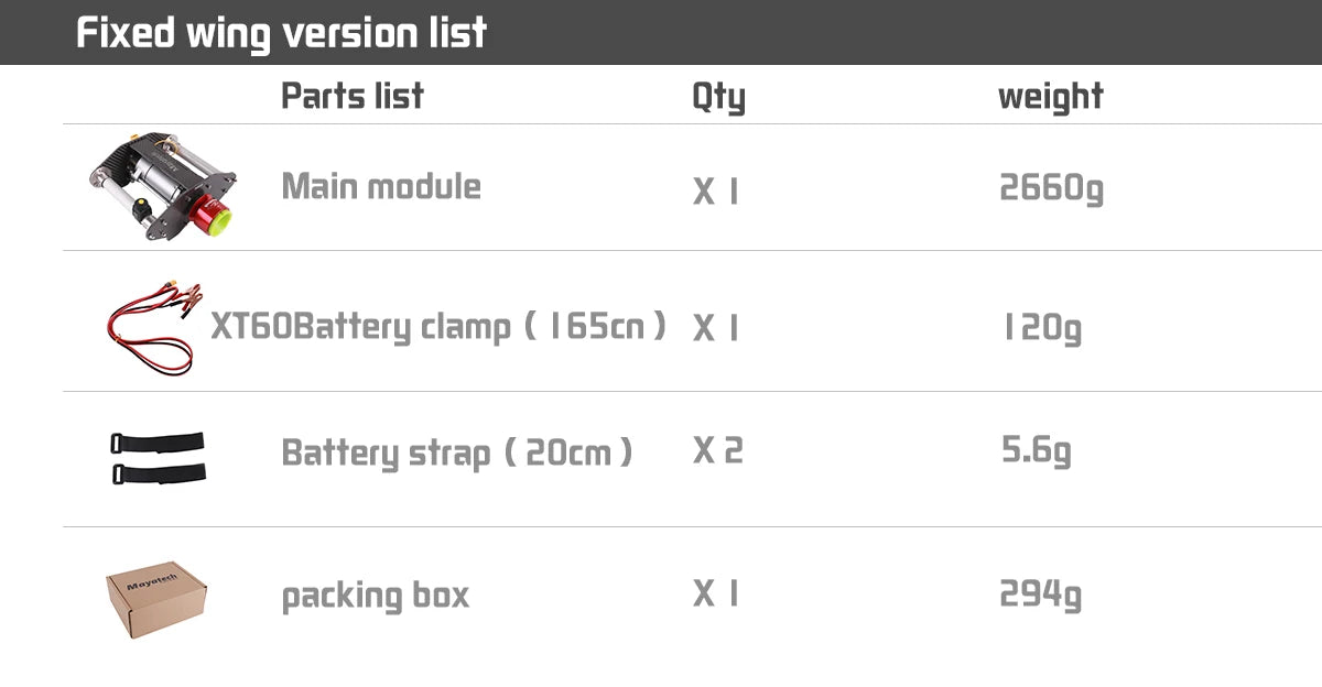 Mayatech TOC250 Terminator TOC Starter, Mayatech TOC250 Starter Kit for Gasoline Powered Fixed-Wing UAVs with Main Module, Battery Clamp, Strap, and Box.