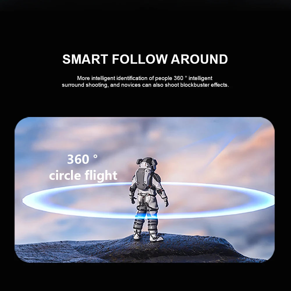 F194 Mini GPS Drone, SMART FOLLOW AROUND More intelligent identification of people 360 intelligent surround shooting